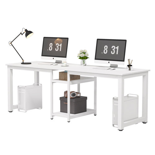 Latitude Run® Glenden Double Workstation Desk & Reviews Wayfair